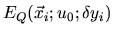 $E_Q(\vec{x}_i ; u_0 ; \delta y_i)$